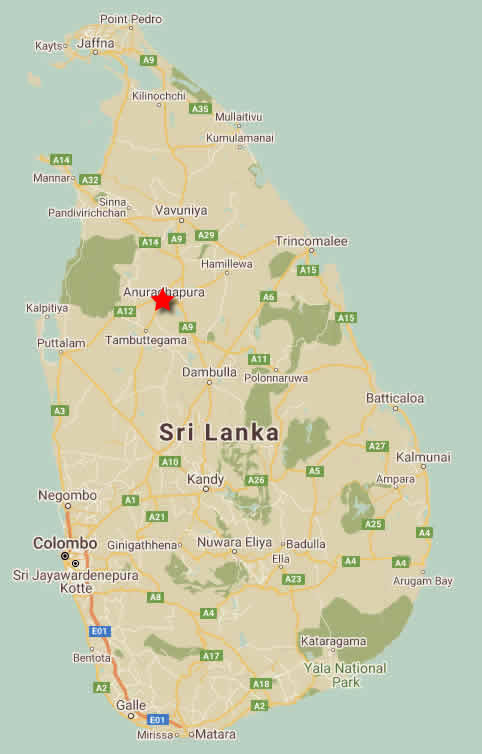 Anuradhapura Map